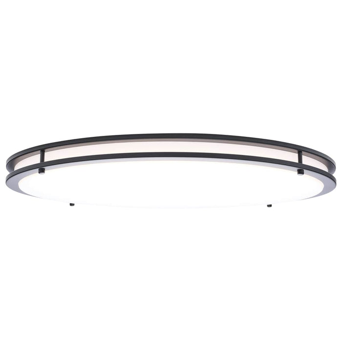 Flush Mount Nuvo 62-1978 Glamour - LED 24 Inch Flush Mount - Black Finish - 27K/3K/35K/4K/5K CCT Selectable Nuvo
