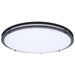 Flush Mount Nuvo 62-1978 Glamour - LED 24 Inch Flush Mount - Black Finish - 27K/3K/35K/4K/5K CCT Selectable Nuvo