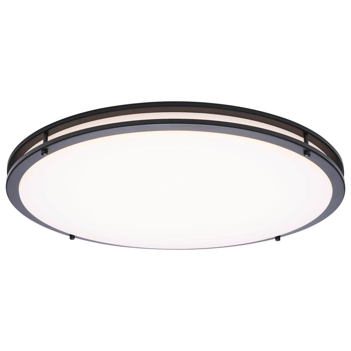 Flush Mount Nuvo 62-1978 Glamour - LED 24 Inch Flush Mount - Black Finish - 27K/3K/35K/4K/5K CCT Selectable Nuvo