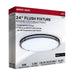 Flush Mount Nuvo 62-1978 Glamour - LED 24 Inch Flush Mount - Black Finish - 27K/3K/35K/4K/5K CCT Selectable Nuvo