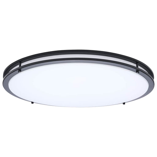 Flush Mount Nuvo 62-1978 Glamour - LED 24 Inch Flush Mount - Black Finish - 27K/3K/35K/4K/5K CCT Selectable Nuvo