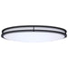 Flush Mount Nuvo 62-1981 Glamour - LED 32 Inch Oval Flush Mount - Black Finish - 27K/3K/35K/4K/5K CCT Selectable Nuvo