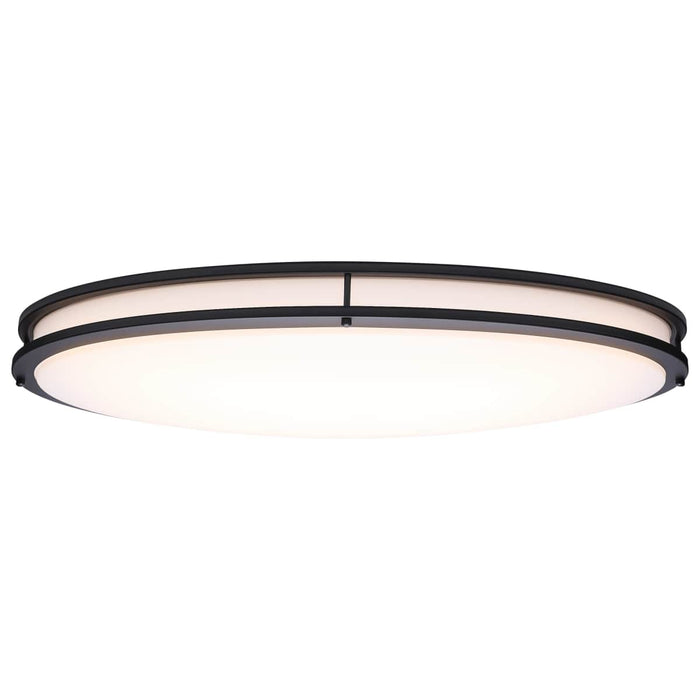 Flush Mount Nuvo 62-1981 Glamour - LED 32 Inch Oval Flush Mount - Black Finish - 27K/3K/35K/4K/5K CCT Selectable Nuvo
