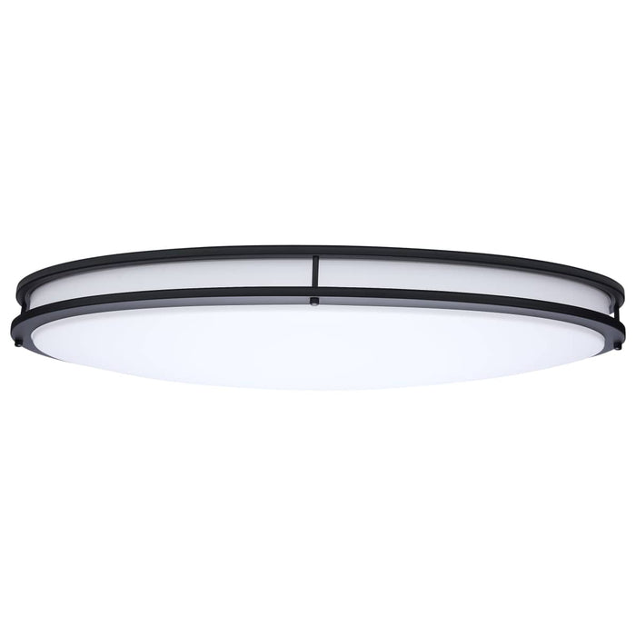 Flush Mount Nuvo 62-1981 Glamour - LED 32 Inch Oval Flush Mount - Black Finish - 27K/3K/35K/4K/5K CCT Selectable Nuvo