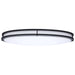 Flush Mount Nuvo 62-1981 Glamour - LED 32 Inch Oval Flush Mount - Black Finish - 27K/3K/35K/4K/5K CCT Selectable Nuvo