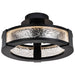 Semi Flush Nuvo 62-2001 Darrow - 13 Inch LED Semi Flush - Matte Black - Acrylic Panels Nuvo