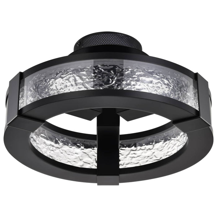Semi Flush Nuvo 62-2001 Darrow - 13 Inch LED Semi Flush - Matte Black - Acrylic Panels Nuvo