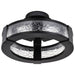 Semi Flush Nuvo 62-2001 Darrow - 13 Inch LED Semi Flush - Matte Black - Acrylic Panels Nuvo