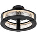 Semi Flush Nuvo 62-2001 Darrow - 13 Inch LED Semi Flush - Matte Black - Acrylic Panels Nuvo