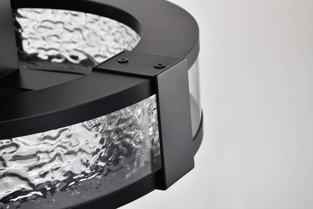 Semi Flush Nuvo 62-2001 Darrow - 13 Inch LED Semi Flush - Matte Black - Acrylic Panels Nuvo