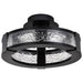 Semi Flush Nuvo 62-2001 Darrow - 13 Inch LED Semi Flush - Matte Black - Acrylic Panels Nuvo