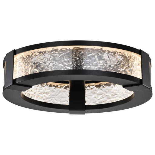 Flush Mount Nuvo 62-2002 Darrow - 13 Inch LED Flush Mount - Matte Black - Acrylic Panels Nuvo