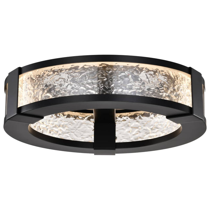 Flush Mount Nuvo 62-2002 Darrow - 13 Inch LED Flush Mount - Matte Black - Acrylic Panels Nuvo