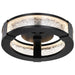 Flush Mount Nuvo 62-2002 Darrow - 13 Inch LED Flush Mount - Matte Black - Acrylic Panels Nuvo