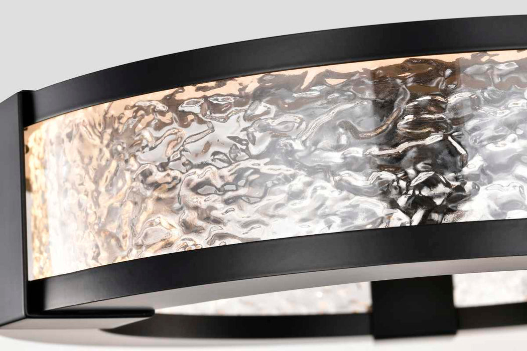 Flush Mount Nuvo 62-2002 Darrow - 13 Inch LED Flush Mount - Matte Black - Acrylic Panels Nuvo