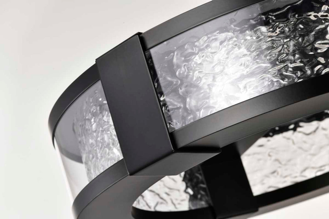 Flush Mount Nuvo 62-2002 Darrow - 13 Inch LED Flush Mount - Matte Black - Acrylic Panels Nuvo