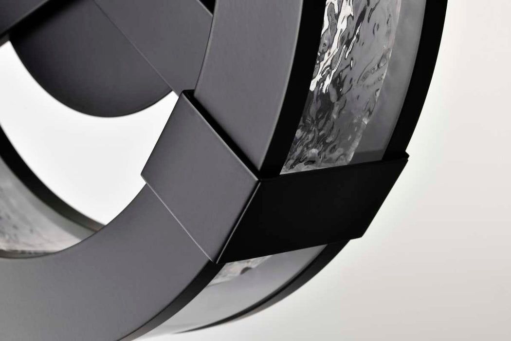 Flush Mount Nuvo 62-2002 Darrow - 13 Inch LED Flush Mount - Matte Black - Acrylic Panels Nuvo