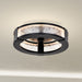Flush Mount Nuvo 62-2002 Darrow - 13 Inch LED Flush Mount - Matte Black - Acrylic Panels Nuvo
