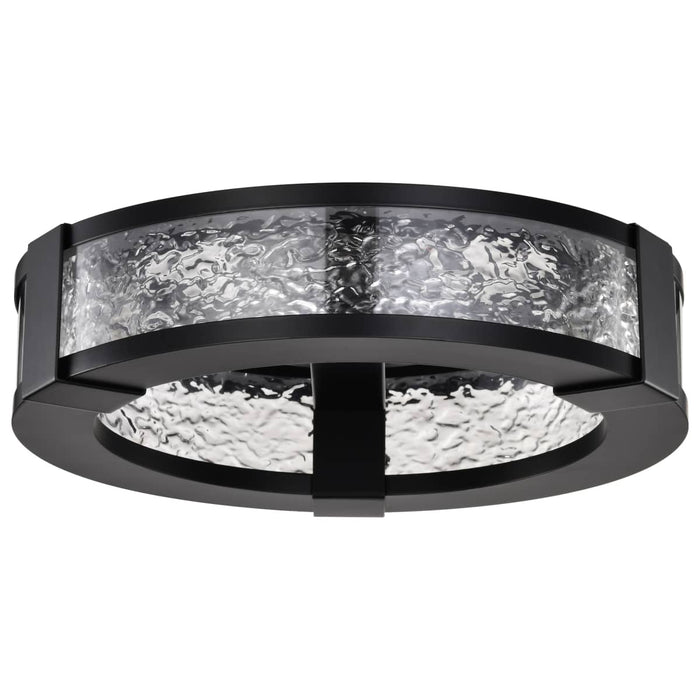 Flush Mount Nuvo 62-2002 Darrow - 13 Inch LED Flush Mount - Matte Black - Acrylic Panels Nuvo