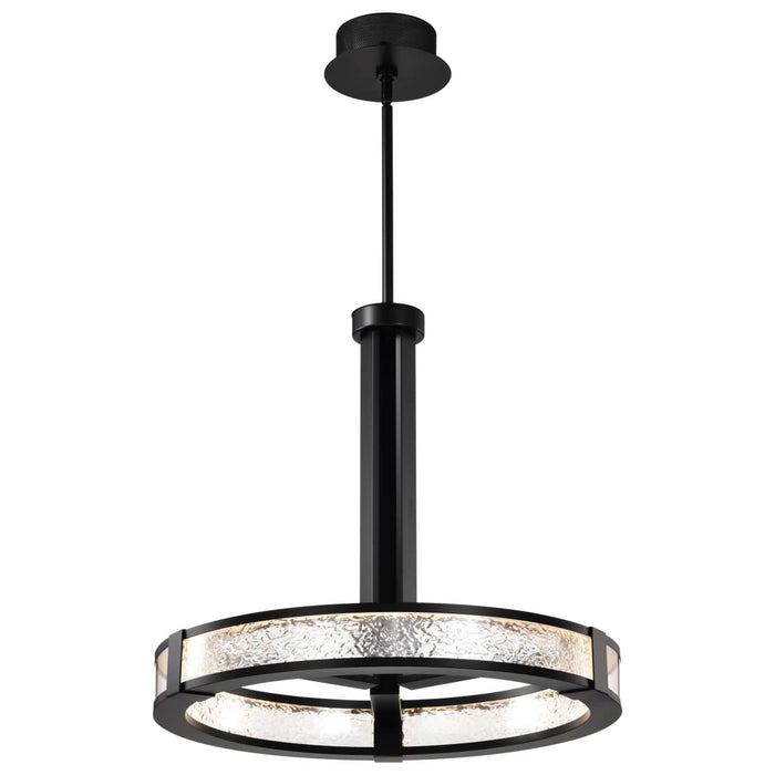 Pendant Nuvo 62-2003 Darrow - 24 Inch LED Pendant - Matte Black - Acrylic Panels Nuvo