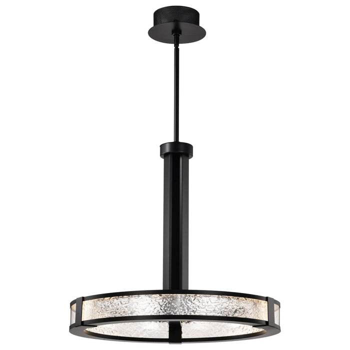 Pendant Nuvo 62-2003 Darrow - 24 Inch LED Pendant - Matte Black - Acrylic Panels Nuvo