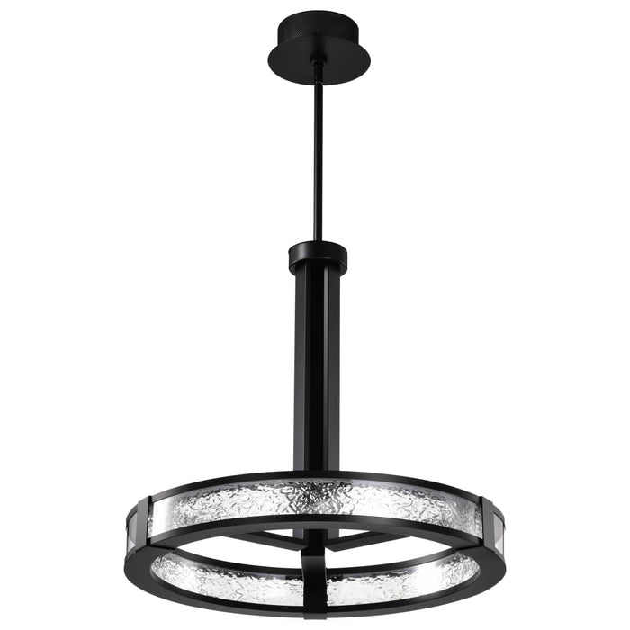 Pendant Nuvo 62-2003 Darrow - 24 Inch LED Pendant - Matte Black - Acrylic Panels Nuvo