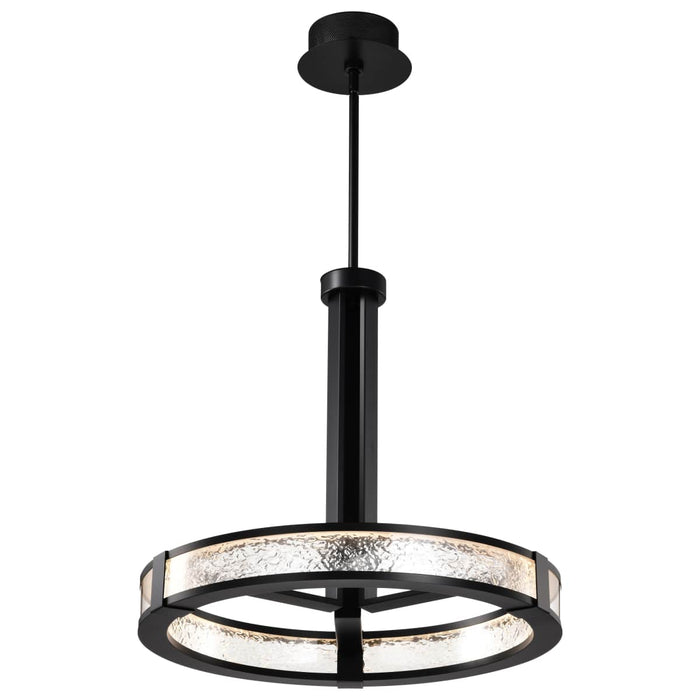 Pendant Nuvo 62-2003 Darrow - 24 Inch LED Pendant - Matte Black - Acrylic Panels Nuvo