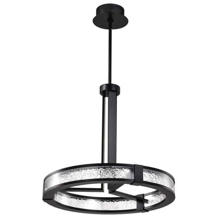Pendant Nuvo 62-2003 Darrow - 24 Inch LED Pendant - Matte Black - Acrylic Panels Nuvo