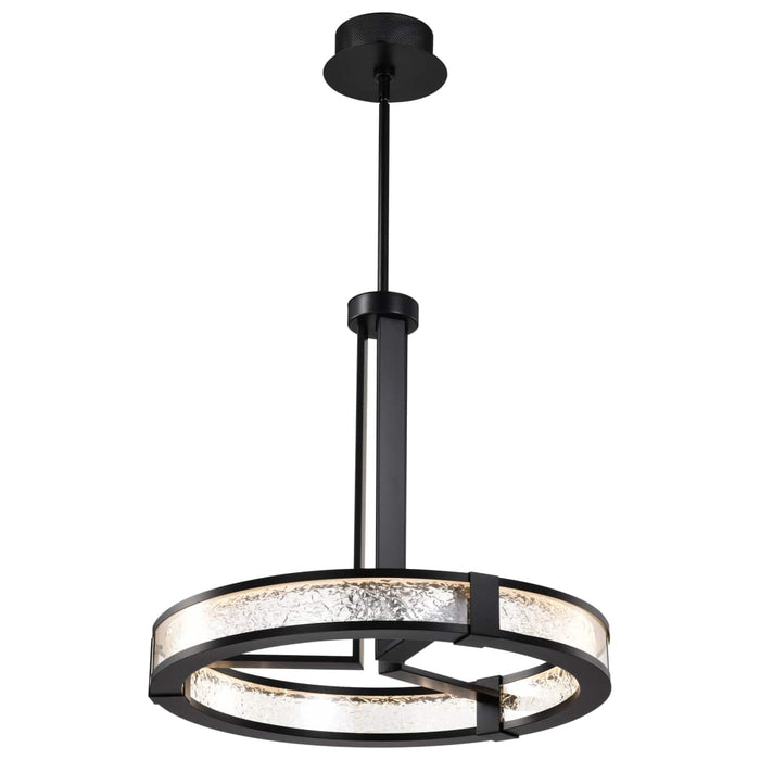 Pendant Nuvo 62-2003 Darrow - 24 Inch LED Pendant - Matte Black - Acrylic Panels Nuvo
