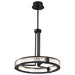 Pendant Nuvo 62-2003 Darrow - 24 Inch LED Pendant - Matte Black - Acrylic Panels Nuvo