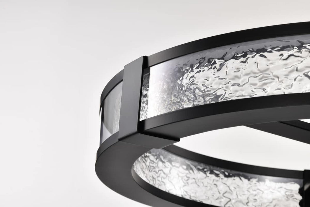 Pendant Nuvo 62-2003 Darrow - 24 Inch LED Pendant - Matte Black - Acrylic Panels Nuvo