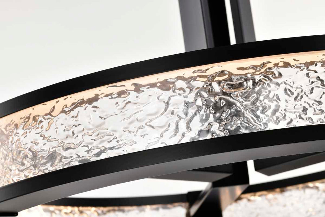 Pendant Nuvo 62-2003 Darrow - 24 Inch LED Pendant - Matte Black - Acrylic Panels Nuvo