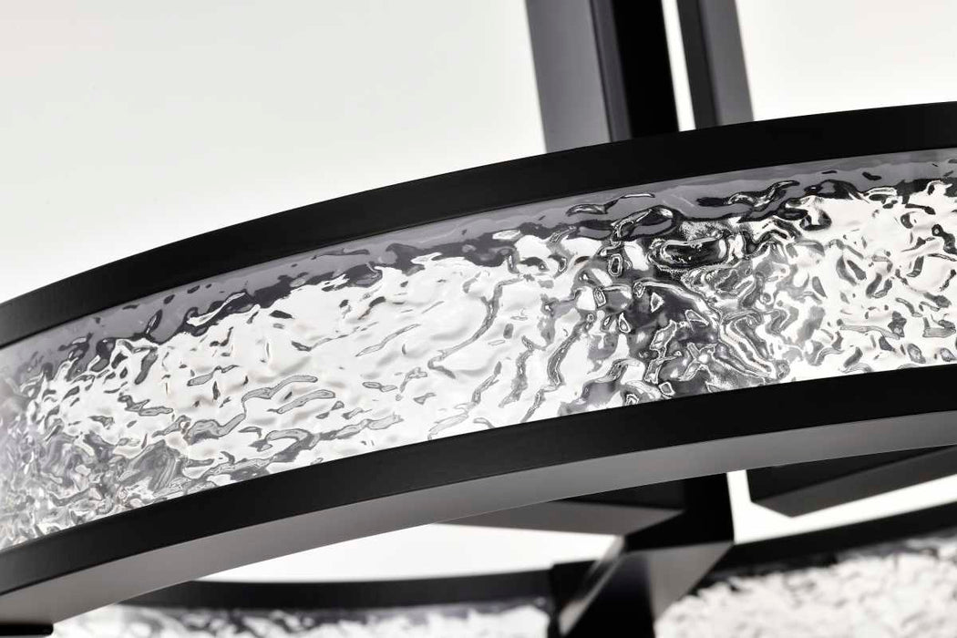 Pendant Nuvo 62-2003 Darrow - 24 Inch LED Pendant - Matte Black - Acrylic Panels Nuvo
