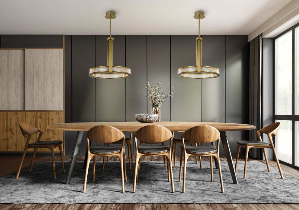 Pendant Nuvo 62-2003 Darrow - 24 Inch LED Pendant - Matte Black - Acrylic Panels Nuvo