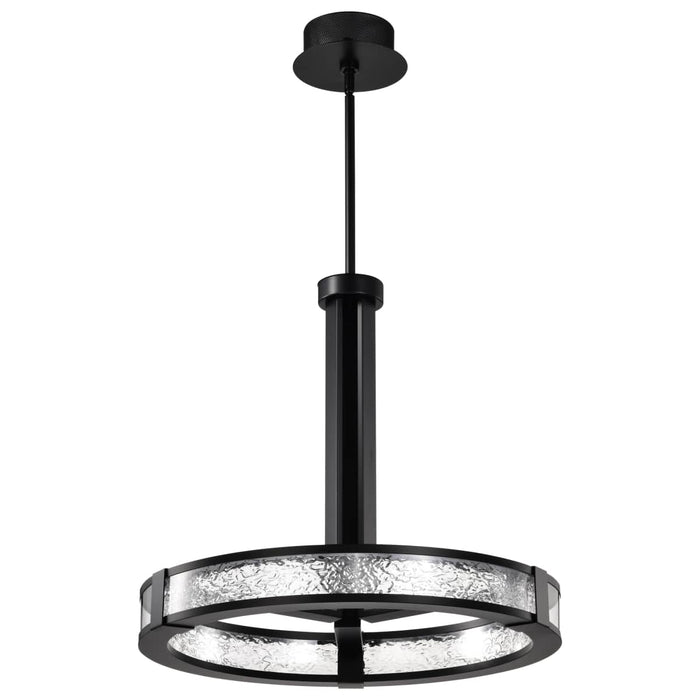 Pendant Nuvo 62-2003 Darrow - 24 Inch LED Pendant - Matte Black - Acrylic Panels Nuvo