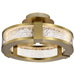 Semi Flush Nuvo 62-2011 Darrow - 13 Inch LED Semi Flush - Vintage Brass - Acrylic Panels Nuvo