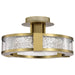 Semi Flush Nuvo 62-2011 Darrow - 13 Inch LED Semi Flush - Vintage Brass - Acrylic Panels Nuvo