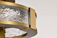 Semi Flush Nuvo 62-2011 Darrow - 13 Inch LED Semi Flush - Vintage Brass - Acrylic Panels Nuvo