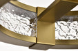 Semi Flush Nuvo 62-2011 Darrow - 13 Inch LED Semi Flush - Vintage Brass - Acrylic Panels Nuvo