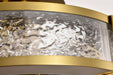 Semi Flush Nuvo 62-2011 Darrow - 13 Inch LED Semi Flush - Vintage Brass - Acrylic Panels Nuvo