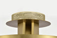 Semi Flush Nuvo 62-2011 Darrow - 13 Inch LED Semi Flush - Vintage Brass - Acrylic Panels Nuvo