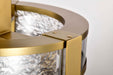 Semi Flush Nuvo 62-2011 Darrow - 13 Inch LED Semi Flush - Vintage Brass - Acrylic Panels Nuvo