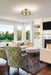 Semi Flush Nuvo 62-2011 Darrow - 13 Inch LED Semi Flush - Vintage Brass - Acrylic Panels Nuvo