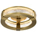 Flush Mount Nuvo 62-2012 Darrow - 13 Inch LED Flush Mount - Vintage Brass - Acrylic Panels Nuvo