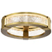 Flush Mount Nuvo 62-2012 Darrow - 13 Inch LED Flush Mount - Vintage Brass - Acrylic Panels Nuvo
