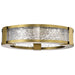 Flush Mount Nuvo 62-2012 Darrow - 13 Inch LED Flush Mount - Vintage Brass - Acrylic Panels Nuvo