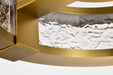 Flush Mount Nuvo 62-2012 Darrow - 13 Inch LED Flush Mount - Vintage Brass - Acrylic Panels Nuvo