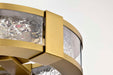 Flush Mount Nuvo 62-2012 Darrow - 13 Inch LED Flush Mount - Vintage Brass - Acrylic Panels Nuvo