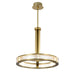 Pendant Nuvo 62-2013 Darrow - 24 Inch LED Pendant - Vintage Brass - Textured Acrylic Panels Nuvo