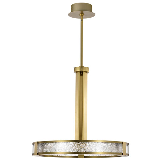 Pendant Nuvo 62-2013 Darrow - 24 Inch LED Pendant - Vintage Brass - Textured Acrylic Panels Nuvo